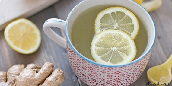 чай с лимоном и имбирем